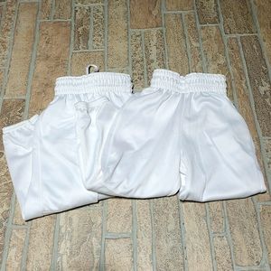 NWOT 2 Wilson White Baseball Pants Little Kids Size Small